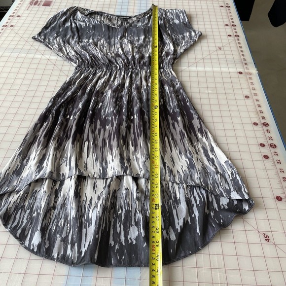 Express Dress Small Gathered Waist Hi Lo Hem V Neck Dolman Sleeve‎ - Picture 12 of 13